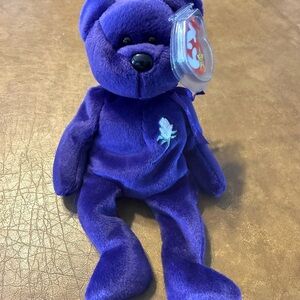 NWT Ty Purple Princess Diana Beanie Baby - Vintage